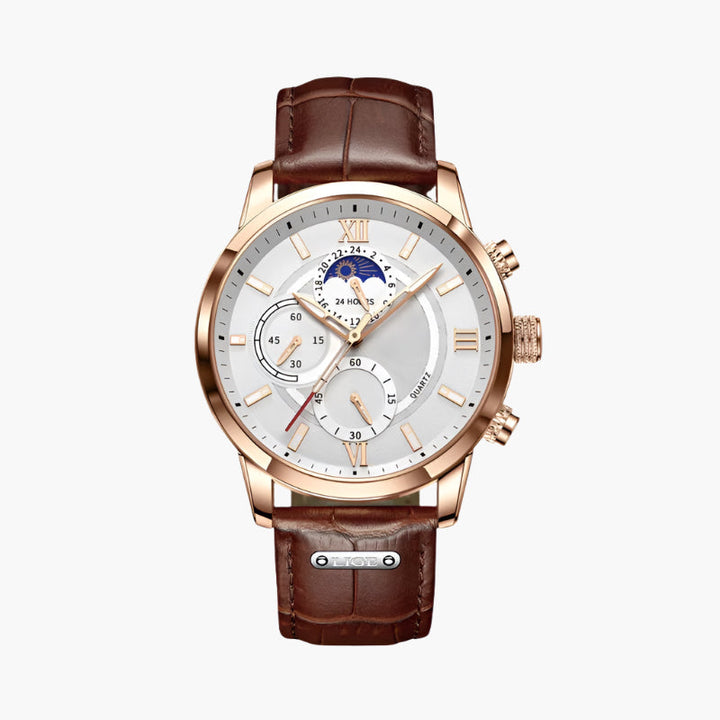 ÁMBAR | Reloj de Cuarzo en Cuero Genuino