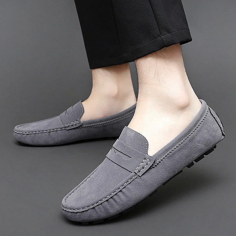 Mocasines de ante