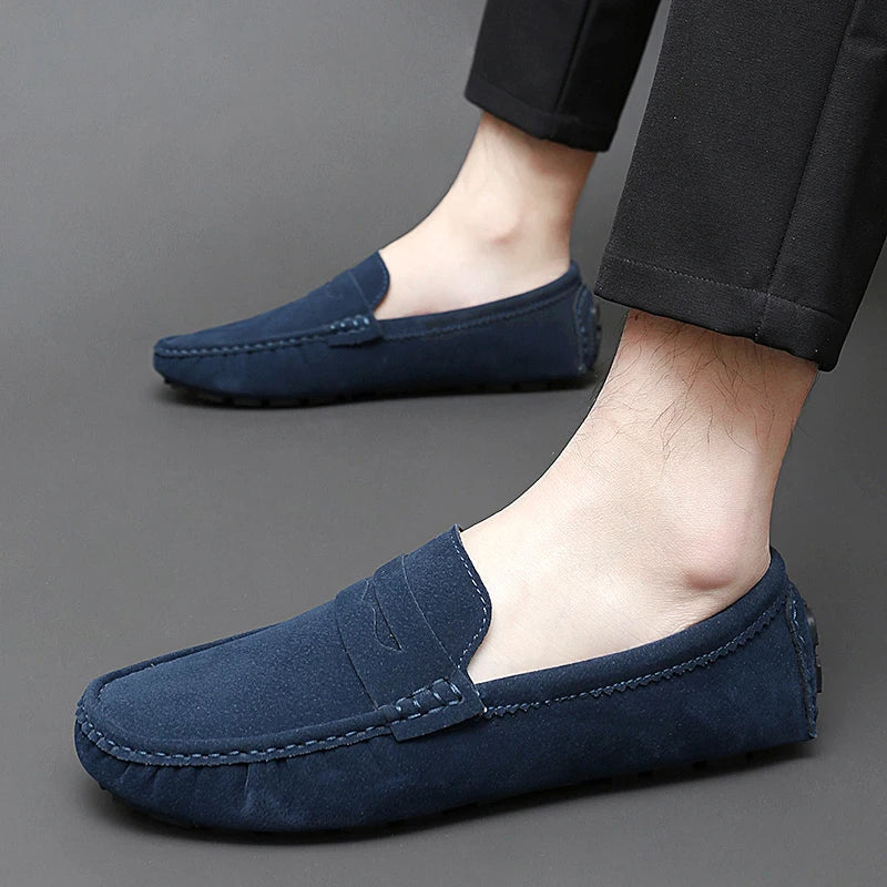 Mocasines de ante