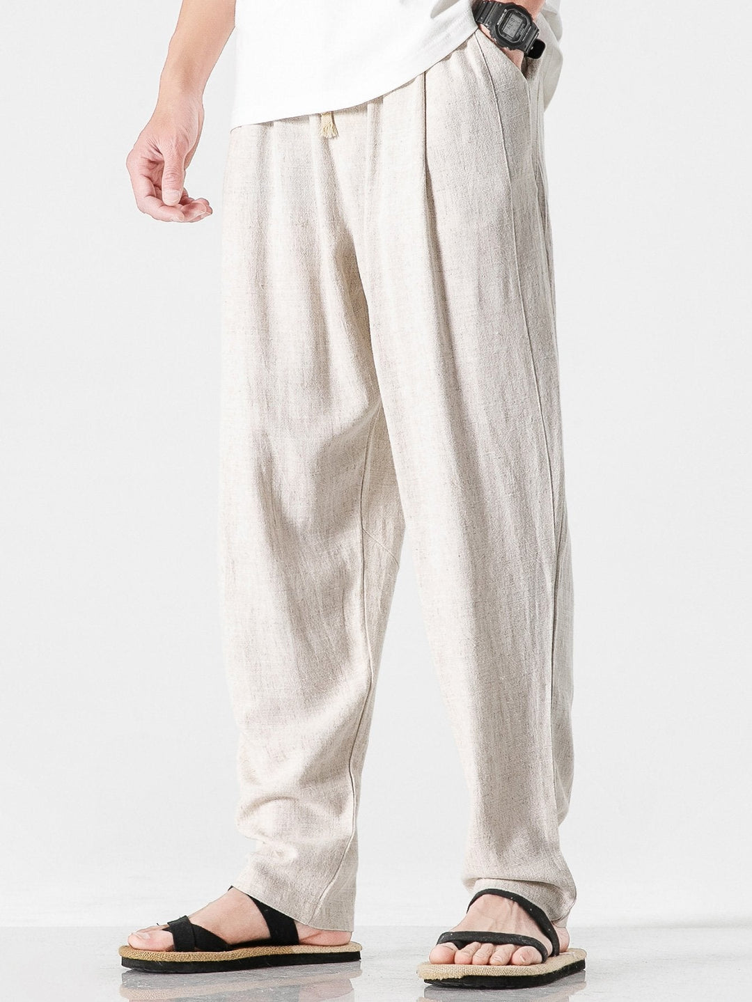 ALESSANDRO | Pantalón Relaxed de Lino y Algodón