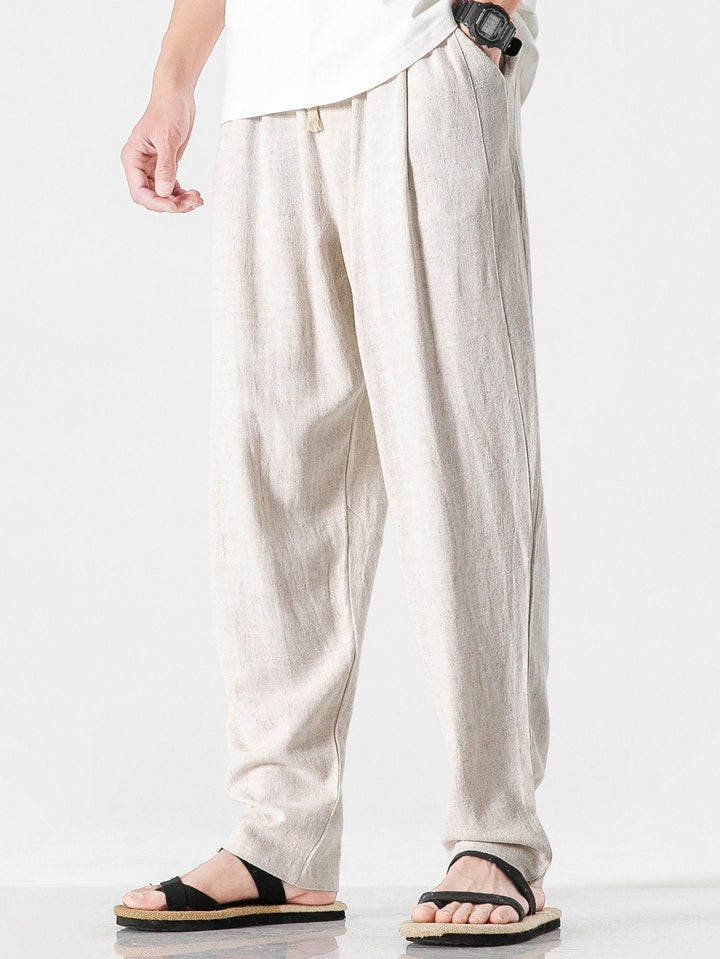 ALESSANDRO | Pantalón Relaxed de Lino y Algodón